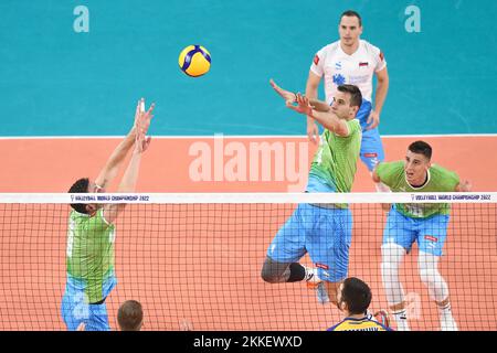 Jan Kozamernik (Slowenien). Volleyball-Weltmeisterschaft 2022. Viertelfinale Stockfoto