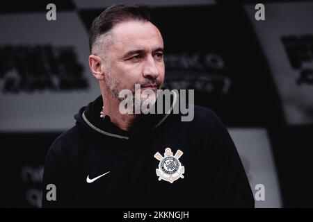 Sao Paulo, Brasilien. 26.. November 2022. SP - Sao Paulo - 11/26/2022 - ARCHIVE, VITOR PEREIRA, EHEMALIGER TRAINER DER CORINTHIANS - Vitor Pereira, ehemaliger Trainer der Corinthians während eines Spiels im Stadion der Arena Corinthians in der Saison 2022. Foto: Ettore Chiereguini/AGIF/Sipa USA Guthaben: SIPA USA/Alamy Live News Stockfoto