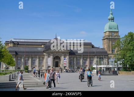 Hessisches Staatsmuseum, Friedensplatz, Darmstadt, Hessen, Deutschland, Europa Stockfoto