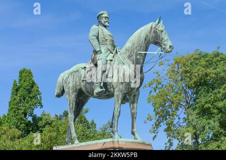 Reitdenkmal Großherzog Ludwig IV., Friedensplatz, Darmstadt, Hessen, Deutschland, Europa Stockfoto