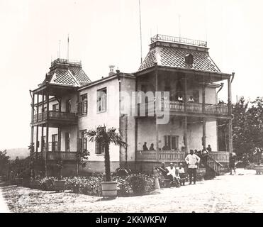 Das Rest-Haus der Gewerkschaften von Dagestan im Jahre 1927. Stockfoto