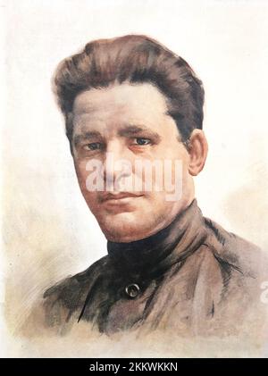 Sergei Mironowitsch Kirov (1886-1934) war ein sowjetischer Politiker und Bolschewiker Revolutionär, dessen Ermordung zur ersten Großen Säuberung führte. Stockfoto