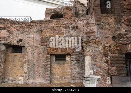 Rom, Italien - 22. Oktober 2022: Die Insula dell'Ara Coeli. Insula auf dem Kapitolshügel. Rom, Italien Stockfoto