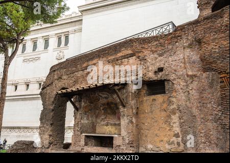 Rom, Italien - 22. Oktober 2022: Die Insula dell'Ara Coeli. Insula auf dem Kapitolshügel. Rom, Italien Stockfoto