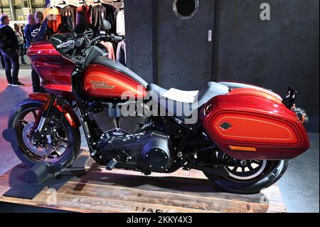 Harley Davidson Motorcycle im Birmingham NEC auf der Motorcycle Live 2022. Stockfoto