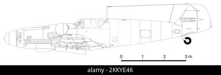 Messerschmitt Bf 109G-5/R5 Stockfoto