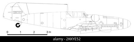 Messerschmitt Bf 109G-5/R5 Stockfoto