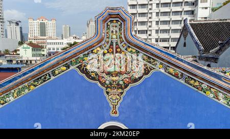 Cheong Fatt Tze Mansion oder The Blue Mansion Hotel, George Town, Penang, Malaysia Stockfoto