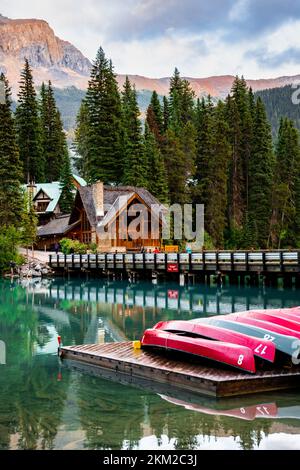 Emerald Lake, Yoho-Nationalpark in Kanada Stockfoto