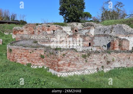 Passo di Mirabella - Particolare delle terme di Aeclanum Stockfoto