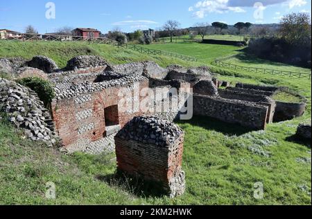 Passo di Mirabella - Resti delle terme di Aeclanum Stockfoto