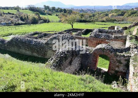 Passo di Mirabella - Resti delle terme romane di Aeclanum Stockfoto