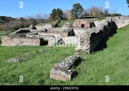 Passo di Mirabella - Ruderi delle terme di Aeclanum Stockfoto