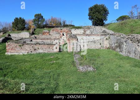 Passo di Mirabella - Ruderi delle terme romane di Aeclanum Stockfoto