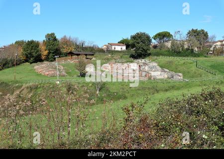 Passo di Mirabella - Scorcio delle terme di Aeclanum Stockfoto