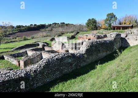 Passo di Mirabella - Scorcio delle terme romane di Aeclanum Stockfoto