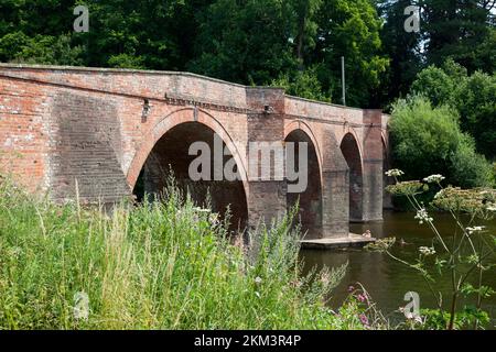 Brücke über den Fluss Wye, Bredwardine, Herefordshire Stockfoto