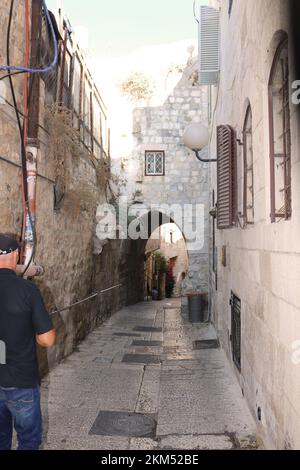 Jerusalem, Israel - 20. September 2017: Architektur in der Altstadt Stockfoto