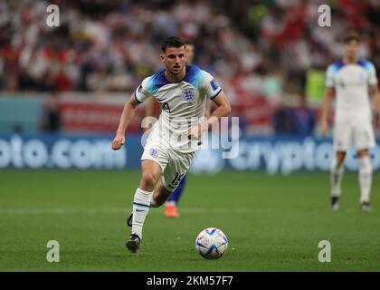 Al-Khor, Katar. 26.. November 2022. 25.. November 2022; Al Bayt Stadium, Al Khor, Katar; FIFA Fußball-Weltmeisterschaft, England gegen USA; Mason Mount of England Credit: Action Plus Sports Images/Alamy Live News Stockfoto