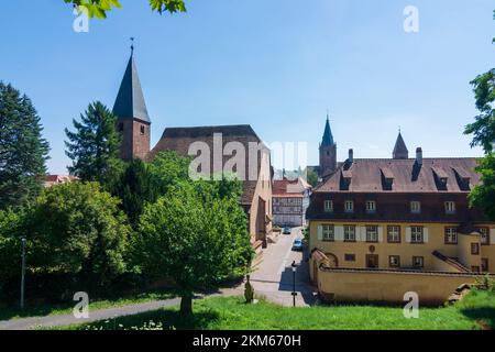 Wissembourg (Weißenburg): Eglise Saint-Jean. (kirche Johanneskirche), Altstadt Elsass, Bas-Rhin (Unterelsass), Frankreich Stockfoto