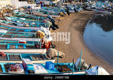 Traditionelle omanische Architektur. Sidab Stadt in der Nähe von Muscat, Oman. Arabische Halbinsel. Stockfoto