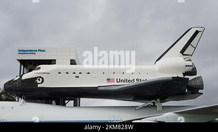 Independence Space Ship im Space Center Houston - HOUSTON, USA - 04. NOVEMBER 2022 Stockfoto