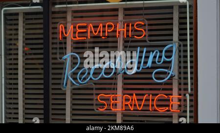 Famous Sun Records in Memphis das legendäre Aufnahmestudio - MEMPHIS, USA - 07. NOVEMBER 2022 Stockfoto