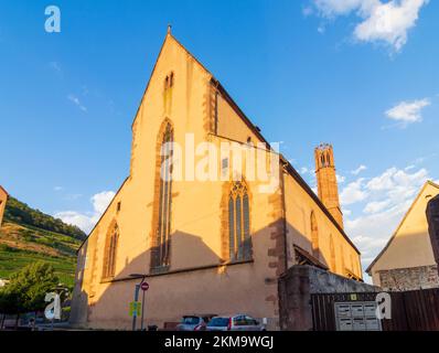 Guebwiller (Gebweiler): Ehemalige Dominikanische Abteikirche im Elsass, Haut-Rhin (Oberelsass), Frankreich Stockfoto