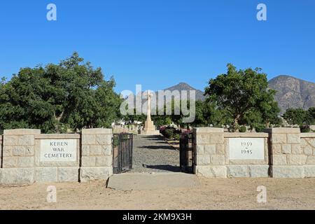 Keren war Cemetery in Eritrea Stockfoto