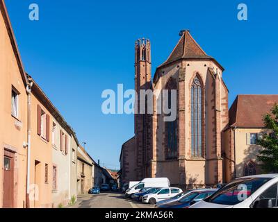 Guebwiller (Gebweiler): Ehemalige Dominikanische Abtei im Elsass, Haut-Rhin (Oberelsass), Frankreich Stockfoto