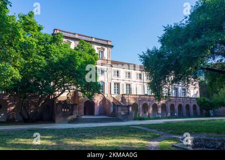 Guebwiller (Gebweiler): Schloss Neuenburg (Château de la Neuenbourg) im Elsass, Haut-Rhin (Oberelsass), Frankreich Stockfoto