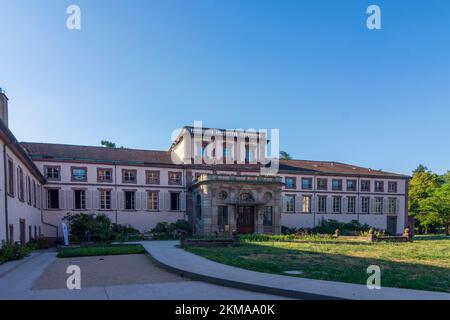 Guebwiller (Gebweiler): Schloss Neuenburg (Château de la Neuenbourg) im Elsass, Haut-Rhin (Oberelsass), Frankreich Stockfoto