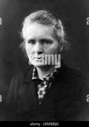 Ein Porträtfoto von Marie Curie. c1920. Stockfoto