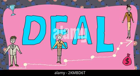 Unterschreiben Sie das Angebot. Begriff bedeutet Vereinbarung, die von zwei oder mehr Parteien zum gegenseitigen Nutzen geschlossen wurde Stockfoto