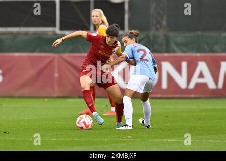Rom, Italien. 26.. November 2022. Norma Cinotti von AS Roma Women am 10.. Tag der Serie A Meisterschaft zwischen A.S. Roma Women und Pomigliano Calcio Femminile im stadio Tre Fontane am 26.. November 2022 in Rom, Italien. Kredit: Unabhängige Fotoagentur/Alamy Live News Stockfoto