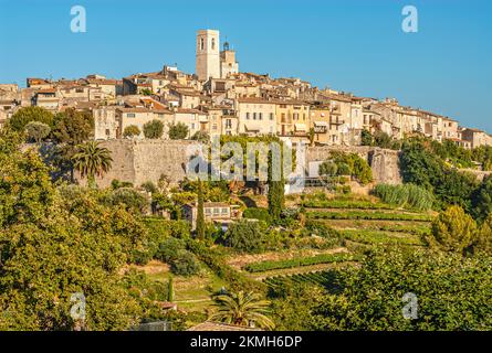 Blick auf St. Michel im Hinterland der Cote d'Azur, Frankreich Stockfoto