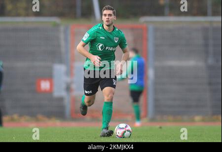 Bochum, Deutschland. 26.. November 2022. firo: 26.11.2022, Fußball: Staffel 2022/2023, 22/23 Regionalliga West: Spieltag 18 SG Wattenscheid 09 - Preußen Münster, Münster, SCP, Preußen 4:5 Thomas Kok, Single Action Credit: dpa/Alamy Live News Stockfoto