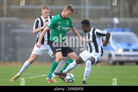 Bochum, Deutschland. 26.. November 2022. firo: 26.11.2022, Fußball: Staffel 2022/2023, 22/23 Regionalliga West: Matchday 18 SG Wattenscheid 09 - Preussen Munster, Münster, SCP, Preußen 4:5 Duelle, Gerrit Wegkamp Credit: dpa/Alamy Live News Stockfoto