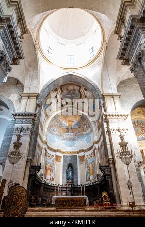 Das Innere der Kathedrale von Sant'Agata, Catania, Sizilien, Italien. Stockfoto