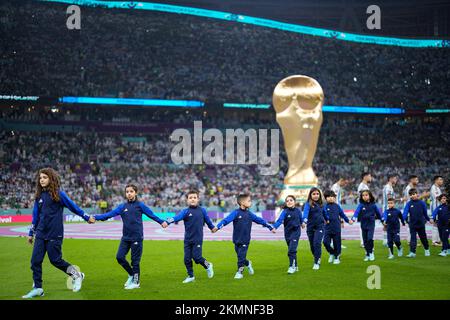 Lusail, Katar. 26.. November 2022. Allgemeine Ansicht Fußball : FIFA Weltmeisterschaft Katar 2022 Gruppe C Spiel zwischen Argentinien 2-0 Mexiko im Lusail Stadium in Lusail, Katar . Kredit: Naoki Morita/AFLO SPORT/Alamy Live News Stockfoto