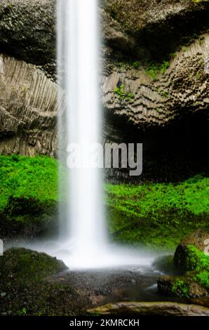 Latourell Falls in der Columbia River Gorge in Oregon Stockfoto