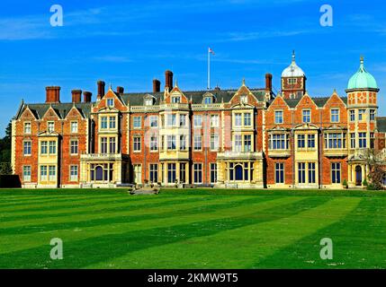 Sandringham House, Norfolk, England, Royal Residence, Großbritannien Stockfoto