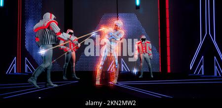 TRON (1982), Regie: STEVEN LISBERGER. Guthaben: DISNEY/Album Stockfoto