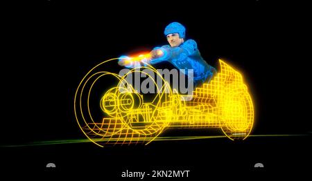 BRUCE BOXLEITNER in TRON (1982), Regie: STEVEN LISBERGER. Guthaben: DISNEY/Album Stockfoto