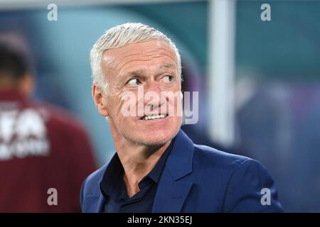 Coach Didier DESCHAMPS (FRA), Einzelbild, Einzelmotiv, Porträt, Porträt, Porträt. Game 23, Gruppe D Frankreich (FRA) – Dänemark (DEN) 2-1 am 26.. November 2022, Stadium 974 Fußball-Weltmeisterschaft 20122 in Katar ab November 20.. - 18.12.2022? Stockfoto