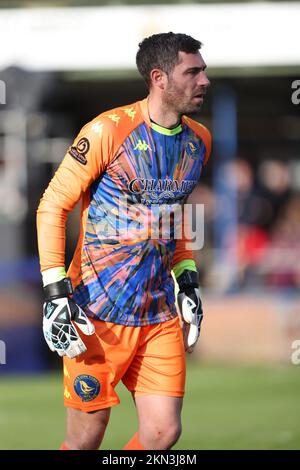 Kings Lynn, Großbritannien. 26.. November 2022. Paul Jones (KLT) im King's Lynn Town V Stevenage, Emirates FA Cup 2., im Walks Stadium, Kings Lynn, West Norfolk. Kredit: Paul Marriott/Alamy Live News Stockfoto