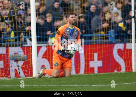 Kings Lynn, Großbritannien. 26.. November 2022. Paul Jones (KLT) im King's Lynn Town V Stevenage, Emirates FA Cup 2., im Walks Stadium, Kings Lynn, West Norfolk. Kredit: Paul Marriott/Alamy Live News Stockfoto