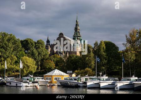 Nordiska museet oder Nordic Museum im Stadtteil Djugården von Stockholm, Schweden Stockfoto