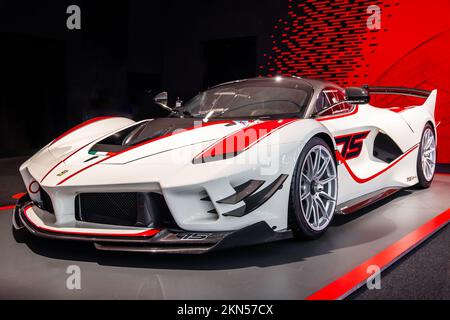 Ferrari-Modell FXX-K Evo aus dem Jahr 2017 im Ferrari-Museum Stockfoto