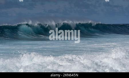 North Shore Banzai Pipeline High Waves auf Oahu Hawaii USA Stockfoto